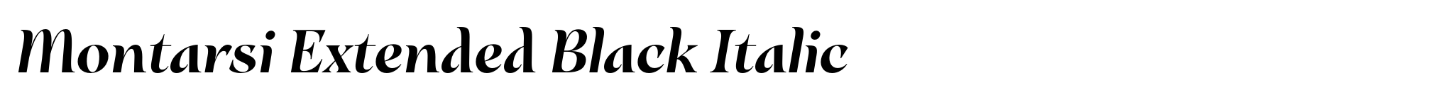 Montarsi Extended Black Italic image
